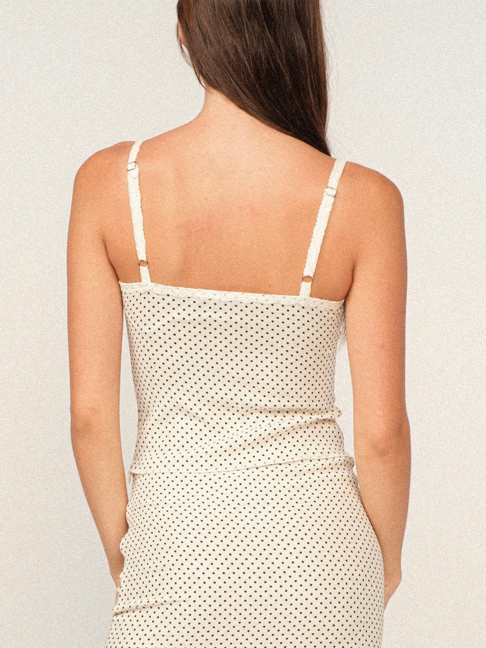 Miu Mini Dot Woven Top