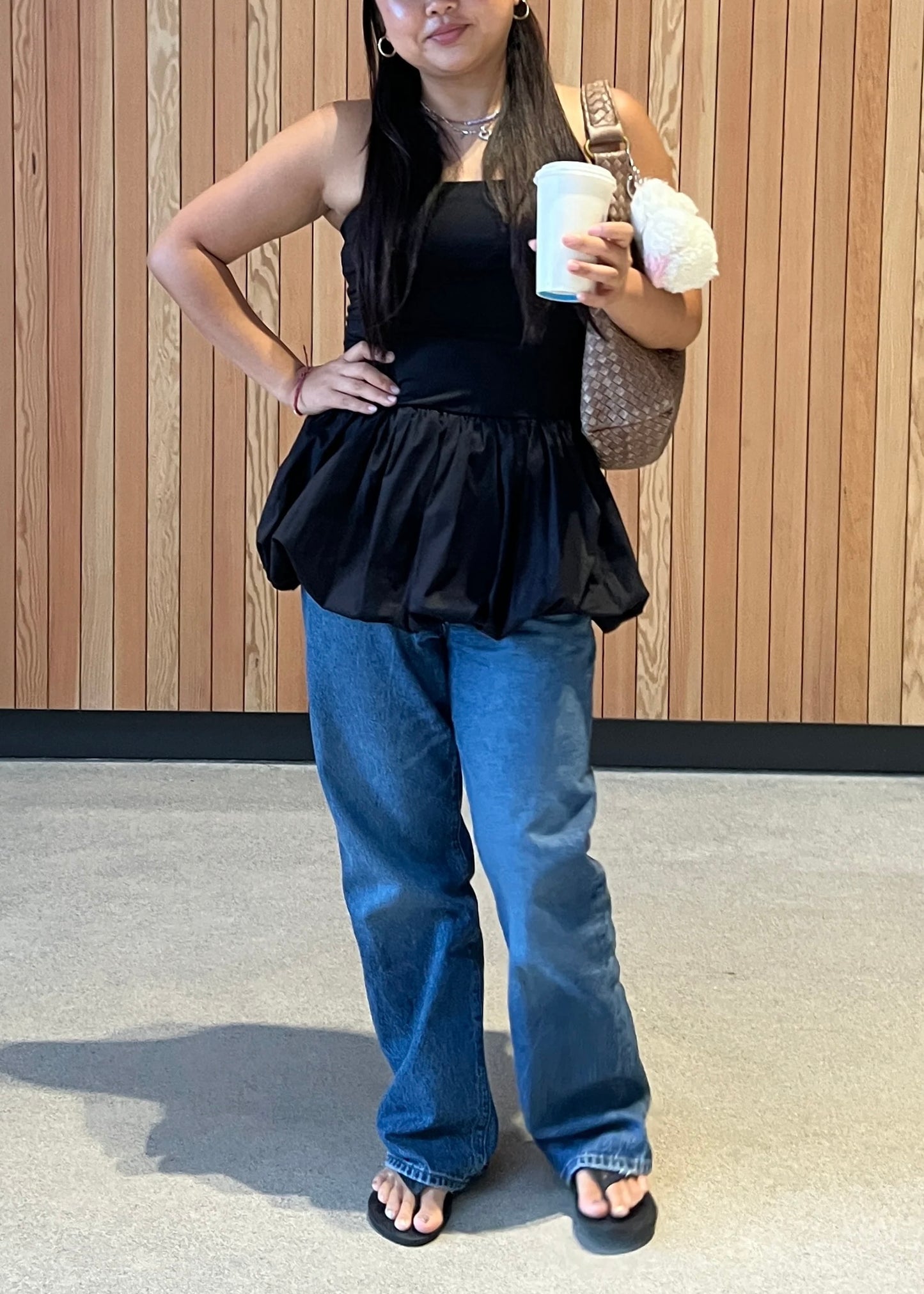 Vickie Balloon Tube Dress