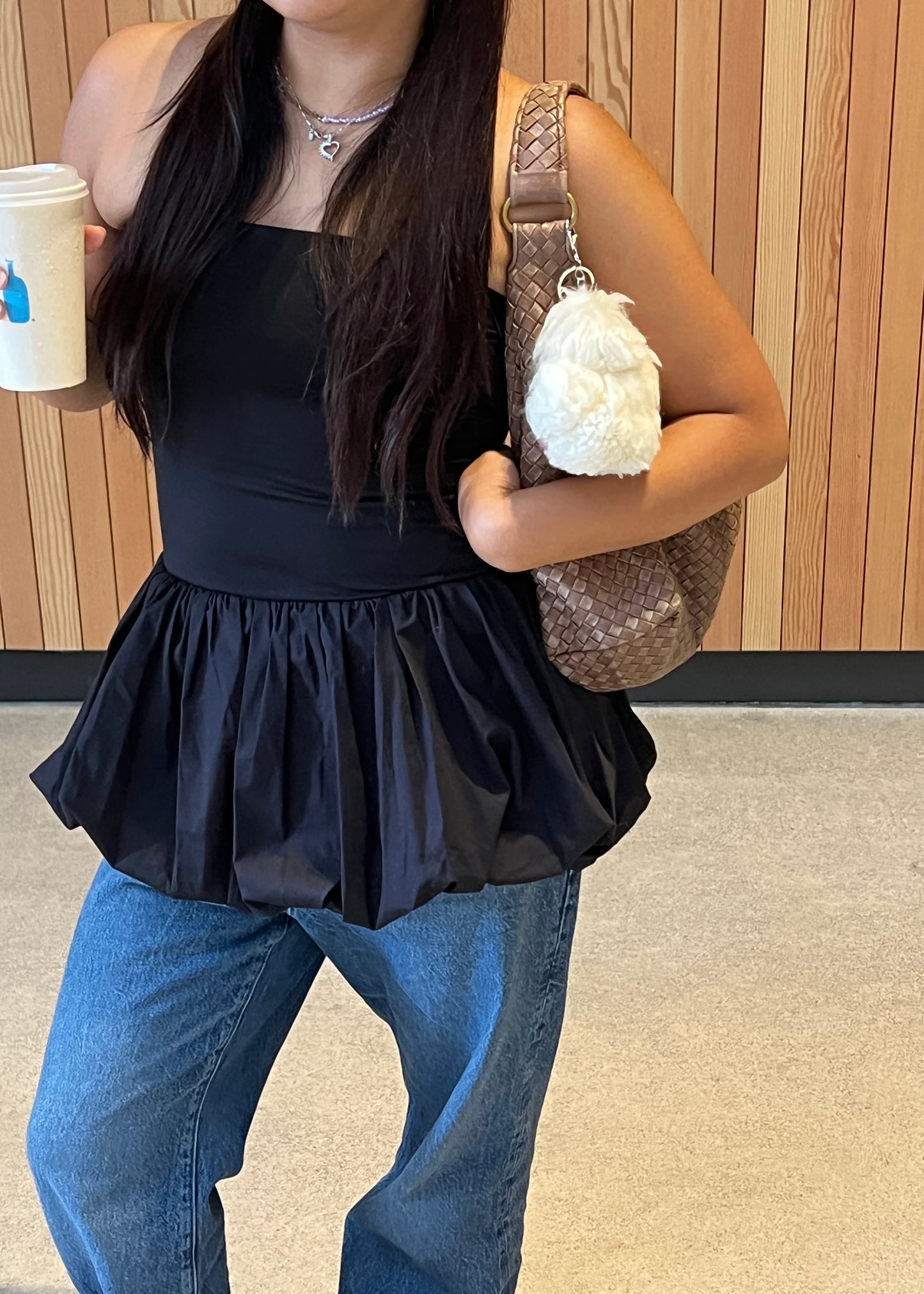 Vickie Balloon Tube Dress