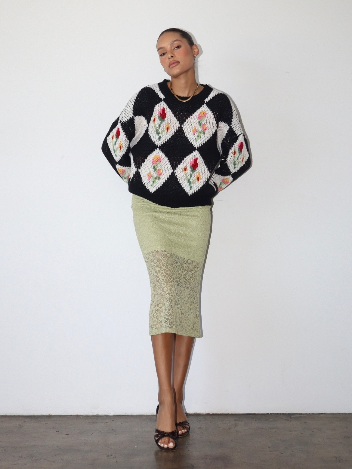 Gemma Vintage Floral sweater