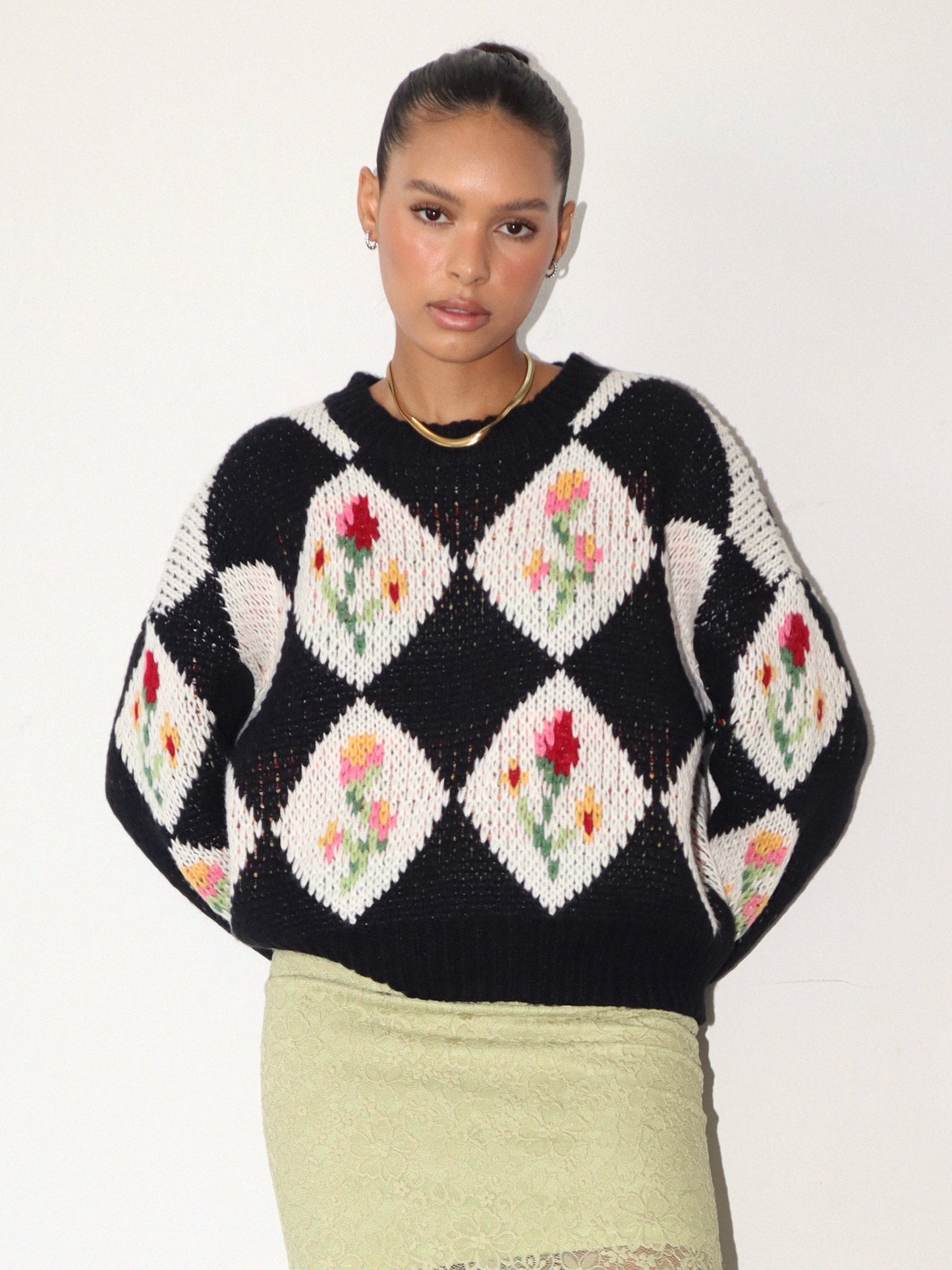 Gemma Vintage Floral sweater