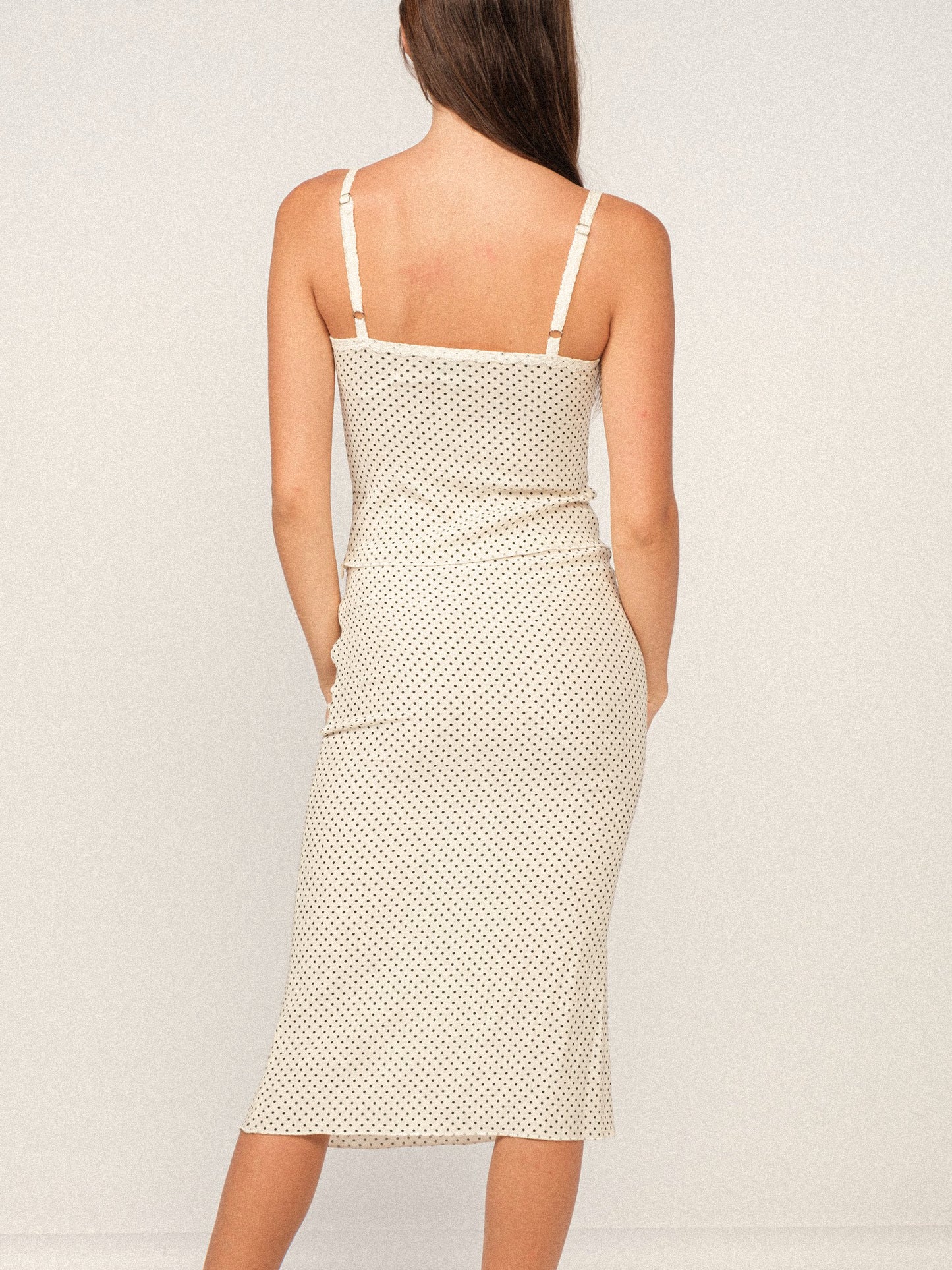 Miu Mini Dot Woven Skirt