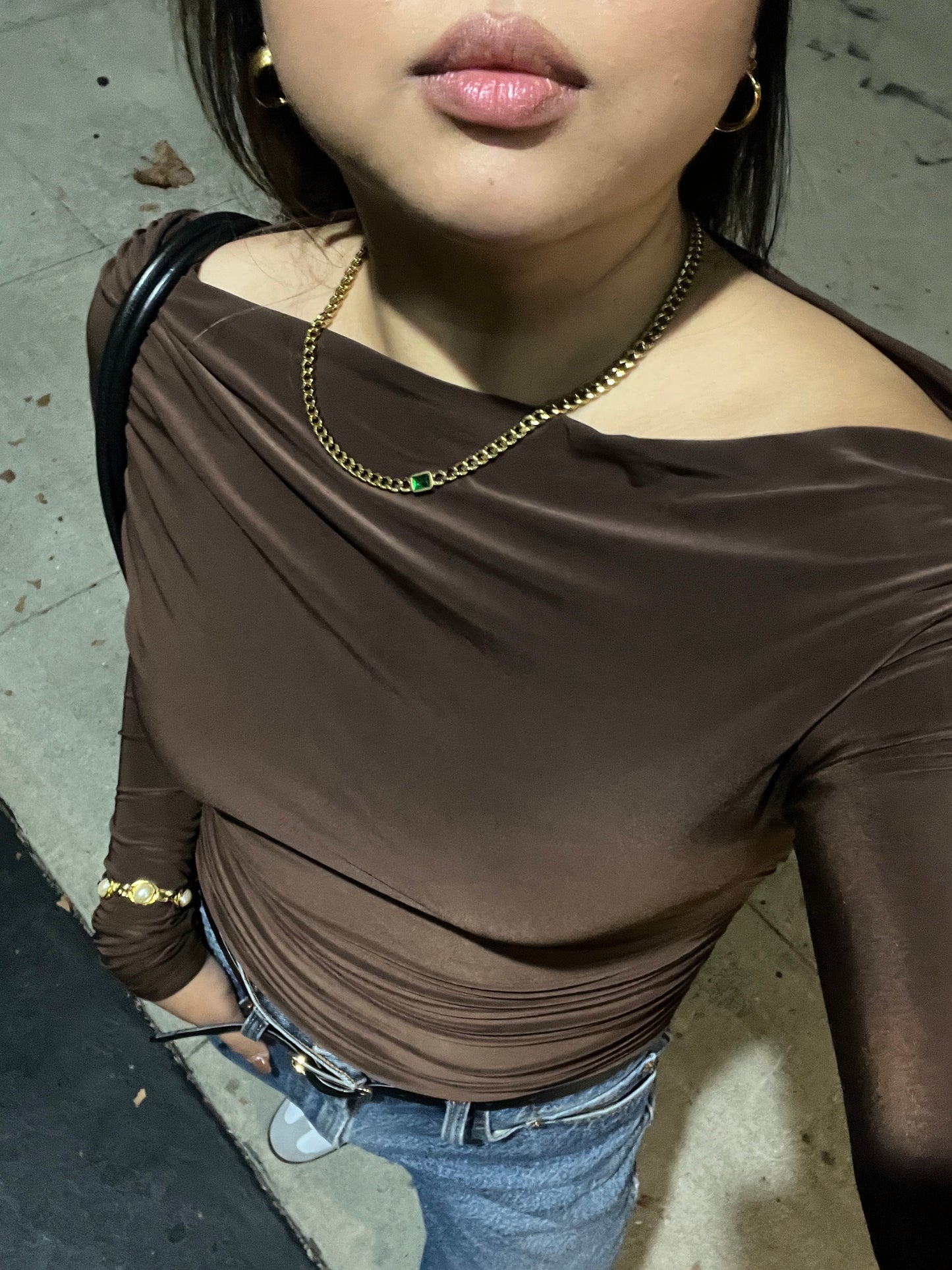 Lisa Asymmetrical neckline top