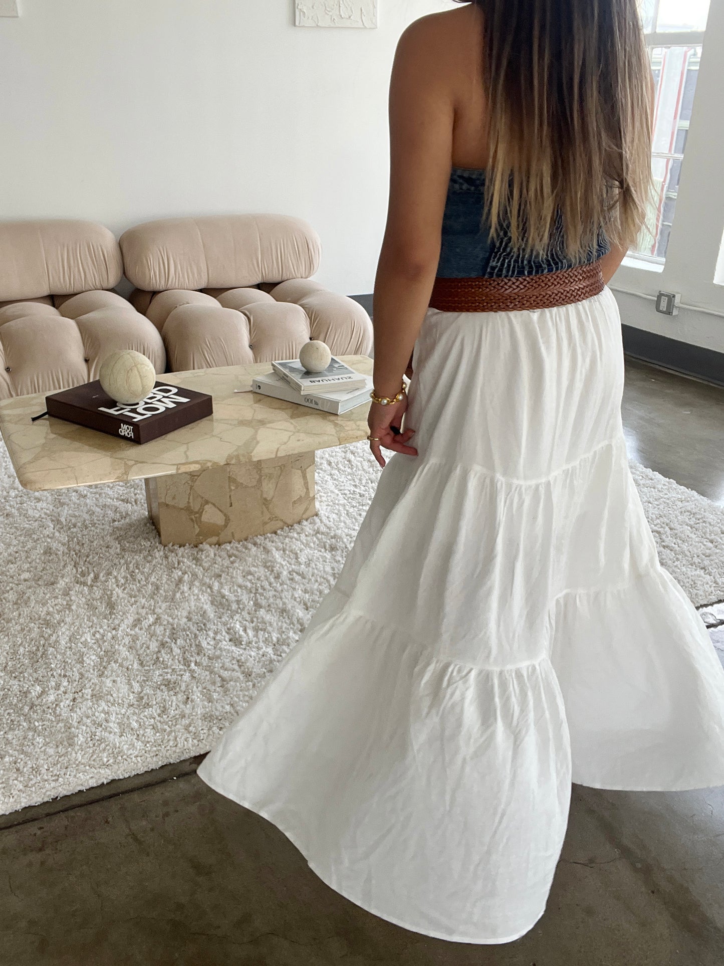 Alicia Tiered Long Skirt