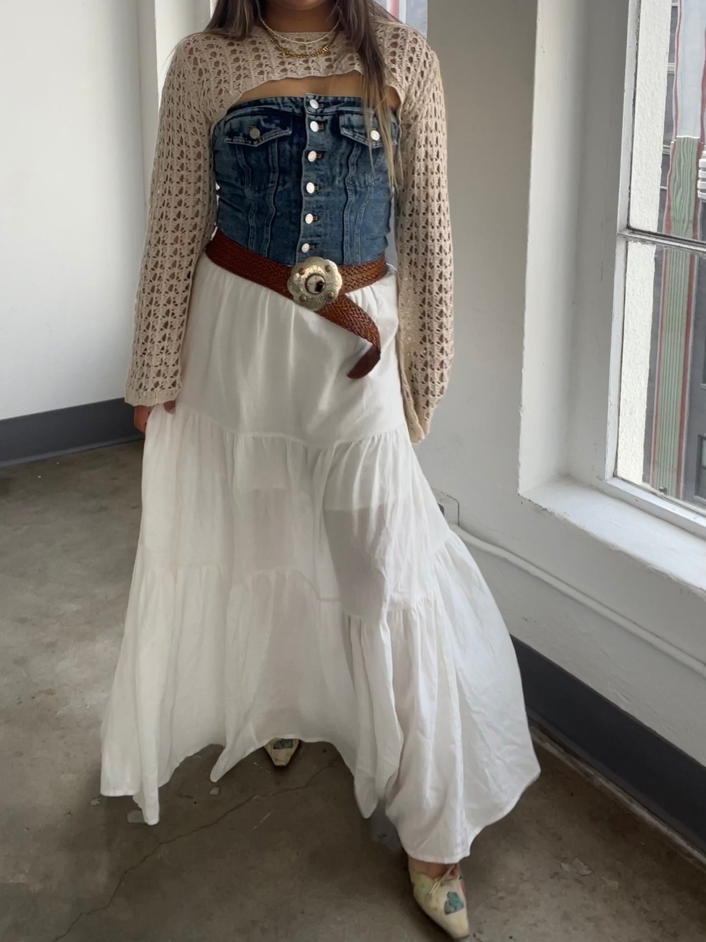Alicia Tiered Long Skirt