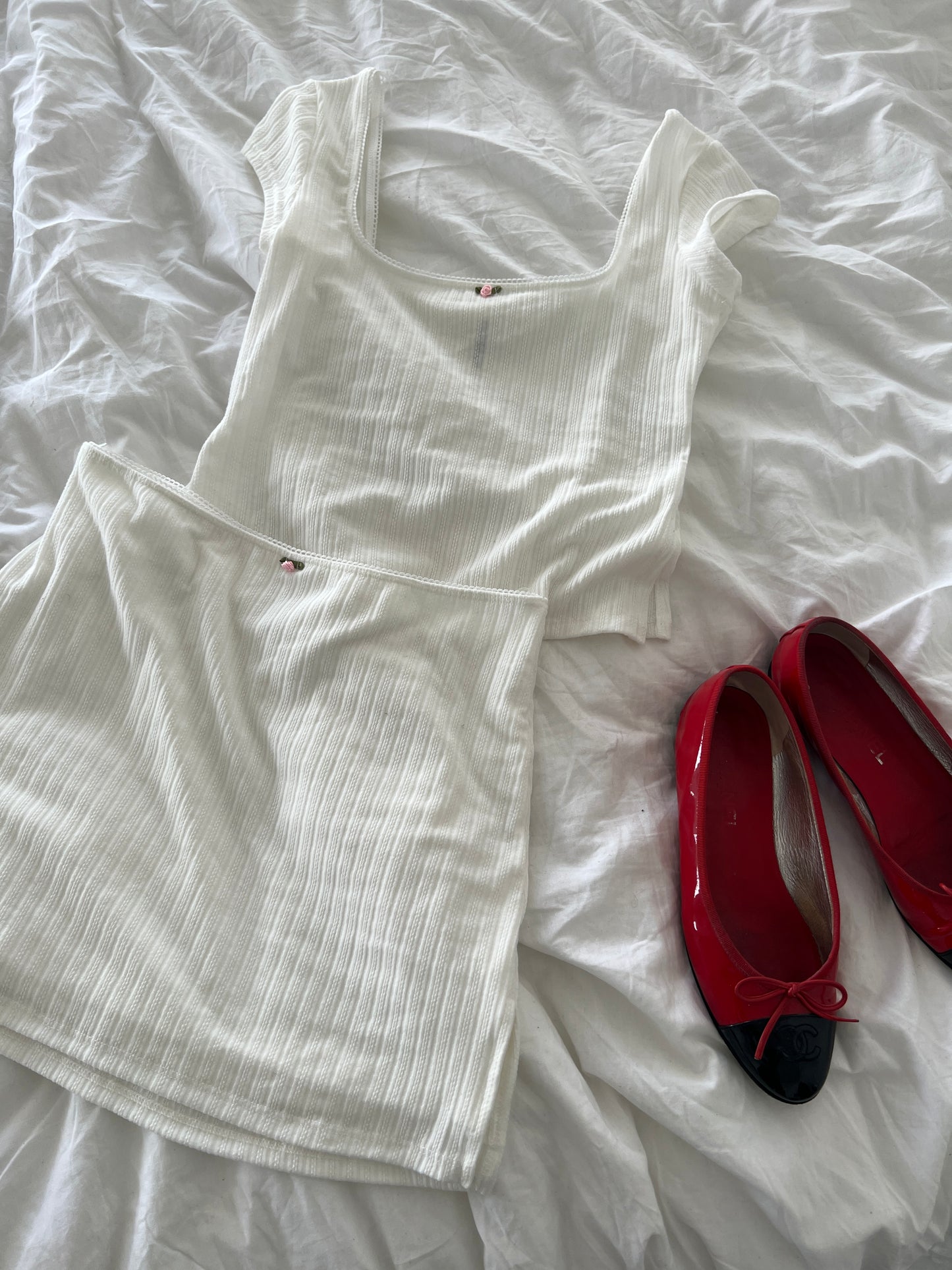 Miah Rosy Trim Lounge Skirt