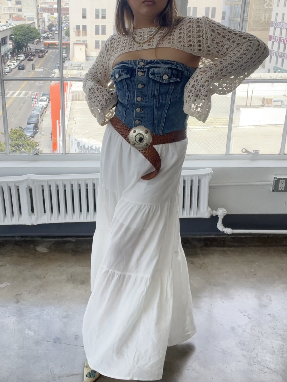 Alicia Tiered Long Skirt