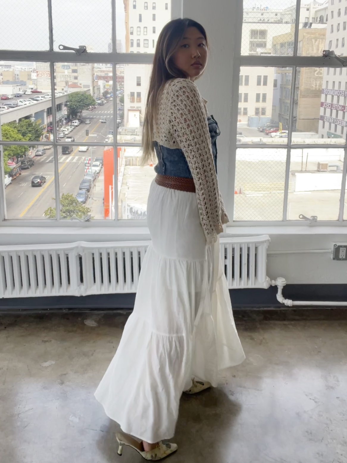 Alicia Tiered Long Skirt