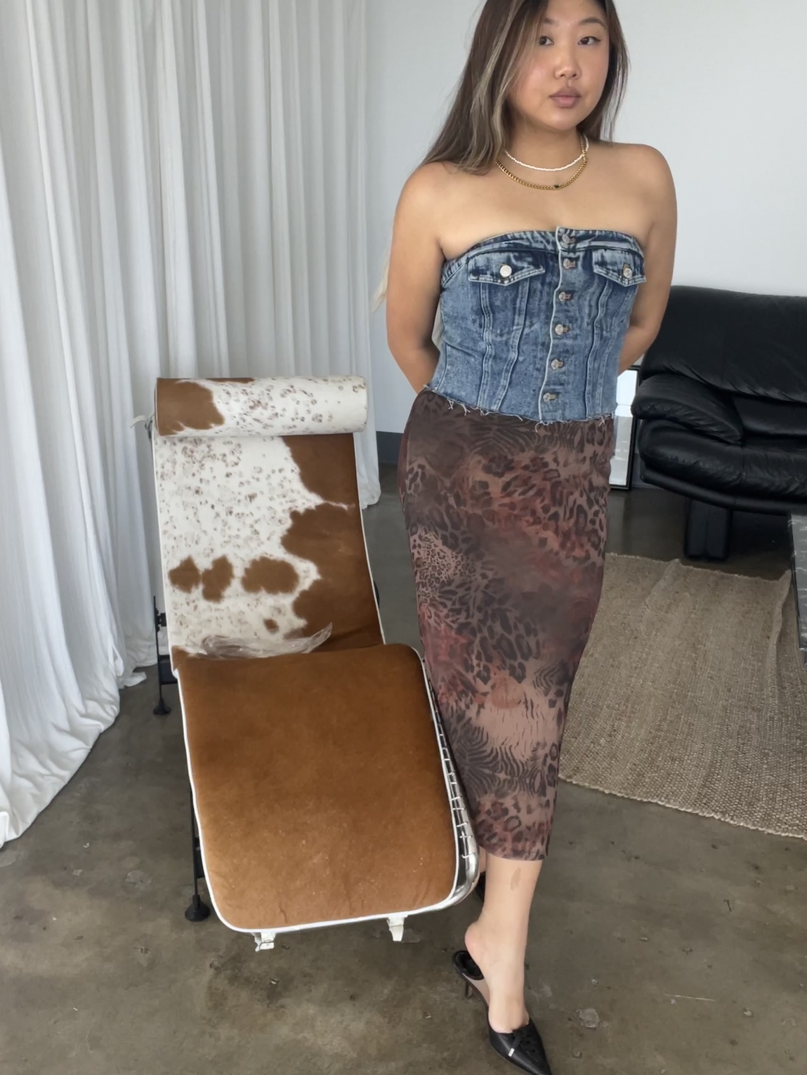 Jacqueline Denim Corset Top