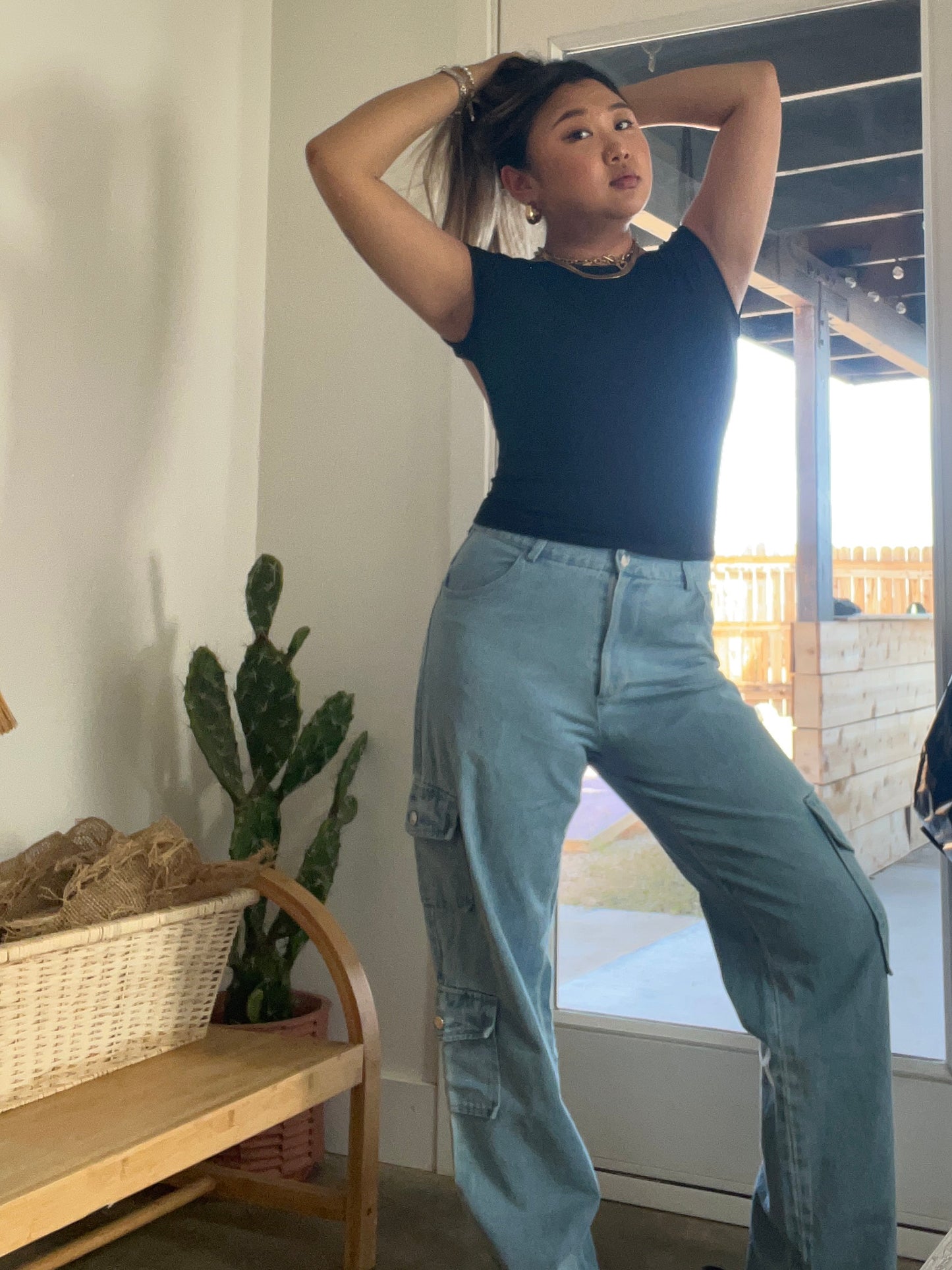 Ryder denim cargo pants