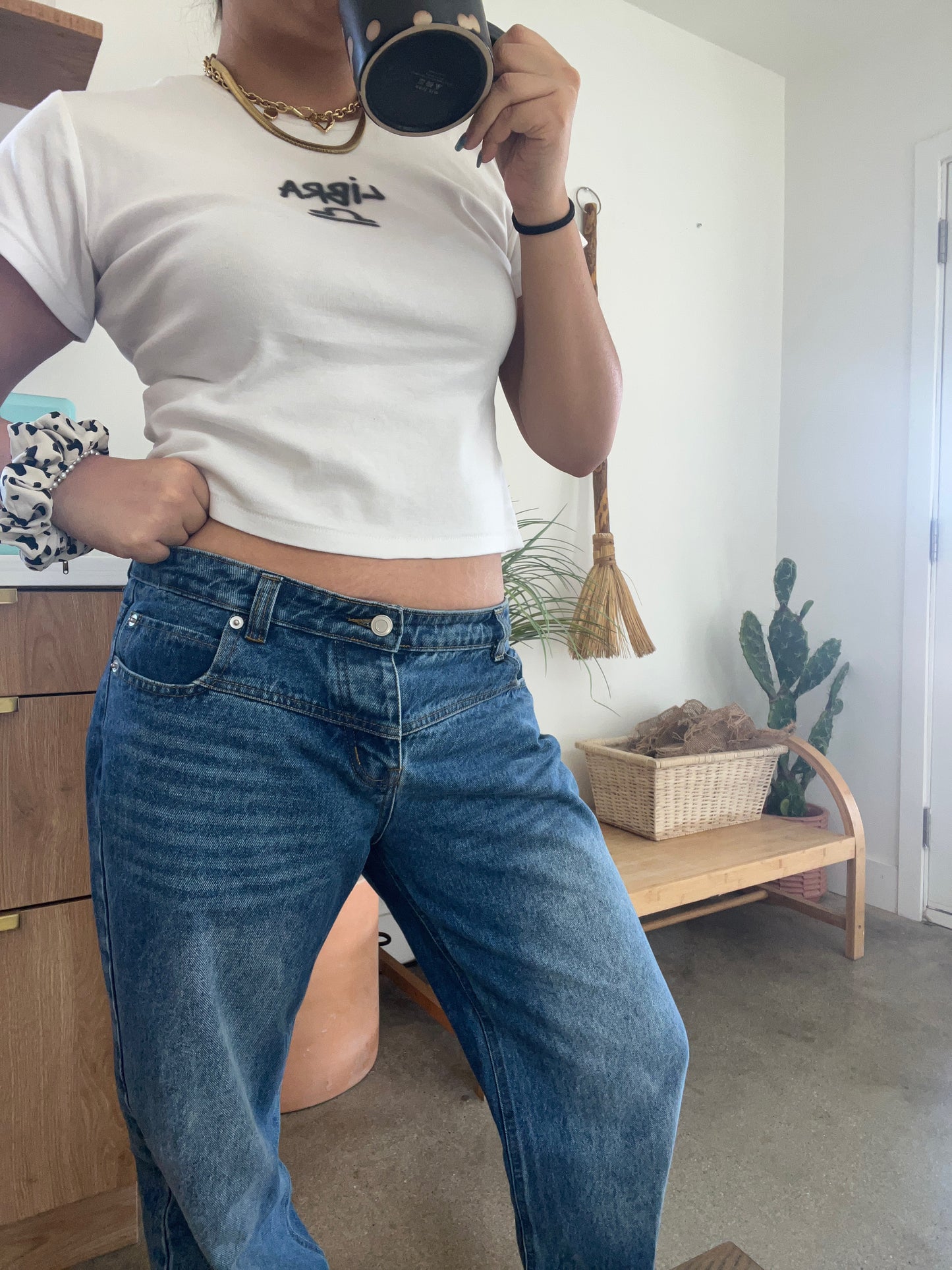 Luna low rise straight jeans