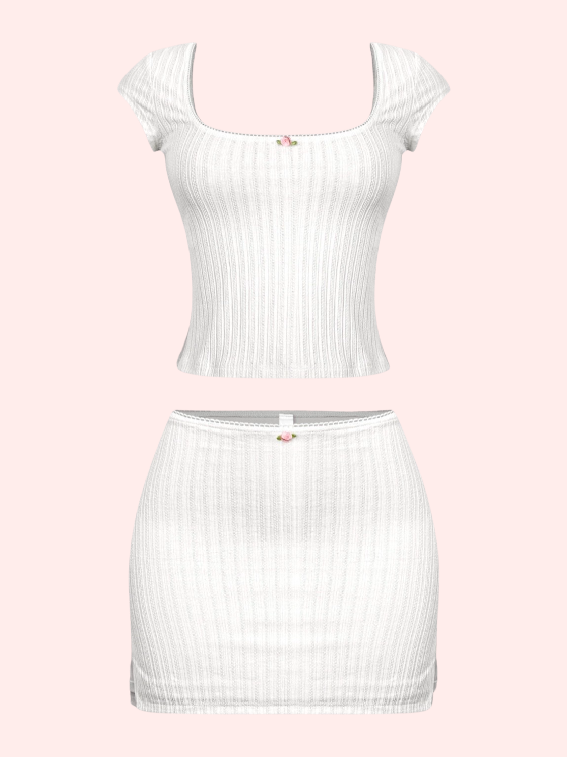 Miah Rosy Trim Lounge Skirt