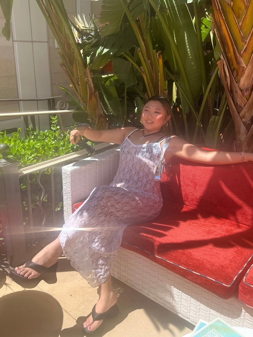 Denis sheer sequin dress