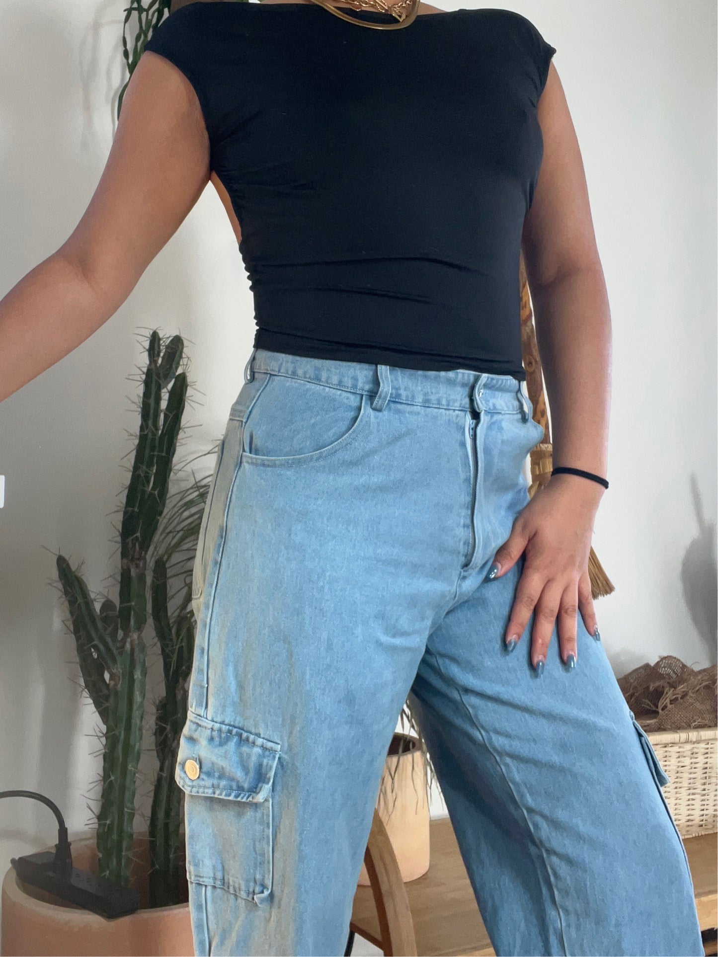 Ryder denim cargo pants