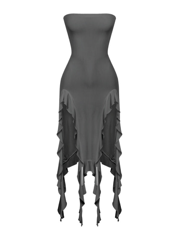 Fanci ruffle detail dress