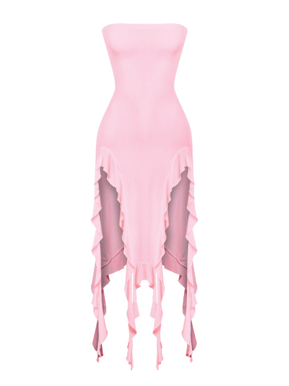 Fanci ruffle detail dress