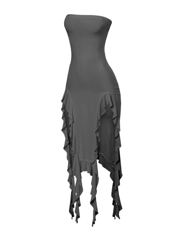 Fanci ruffle detail dress
