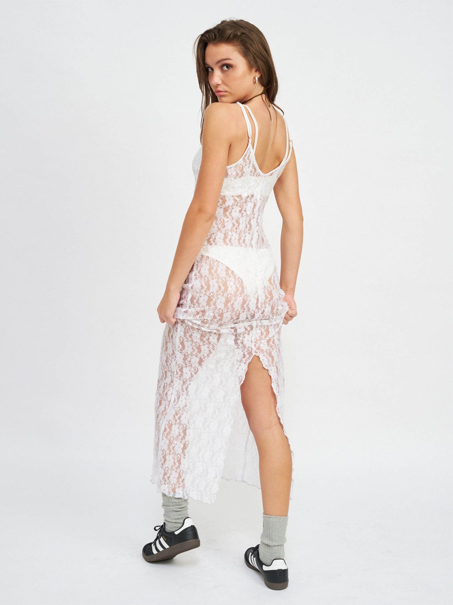 Denis sheer sequin dress