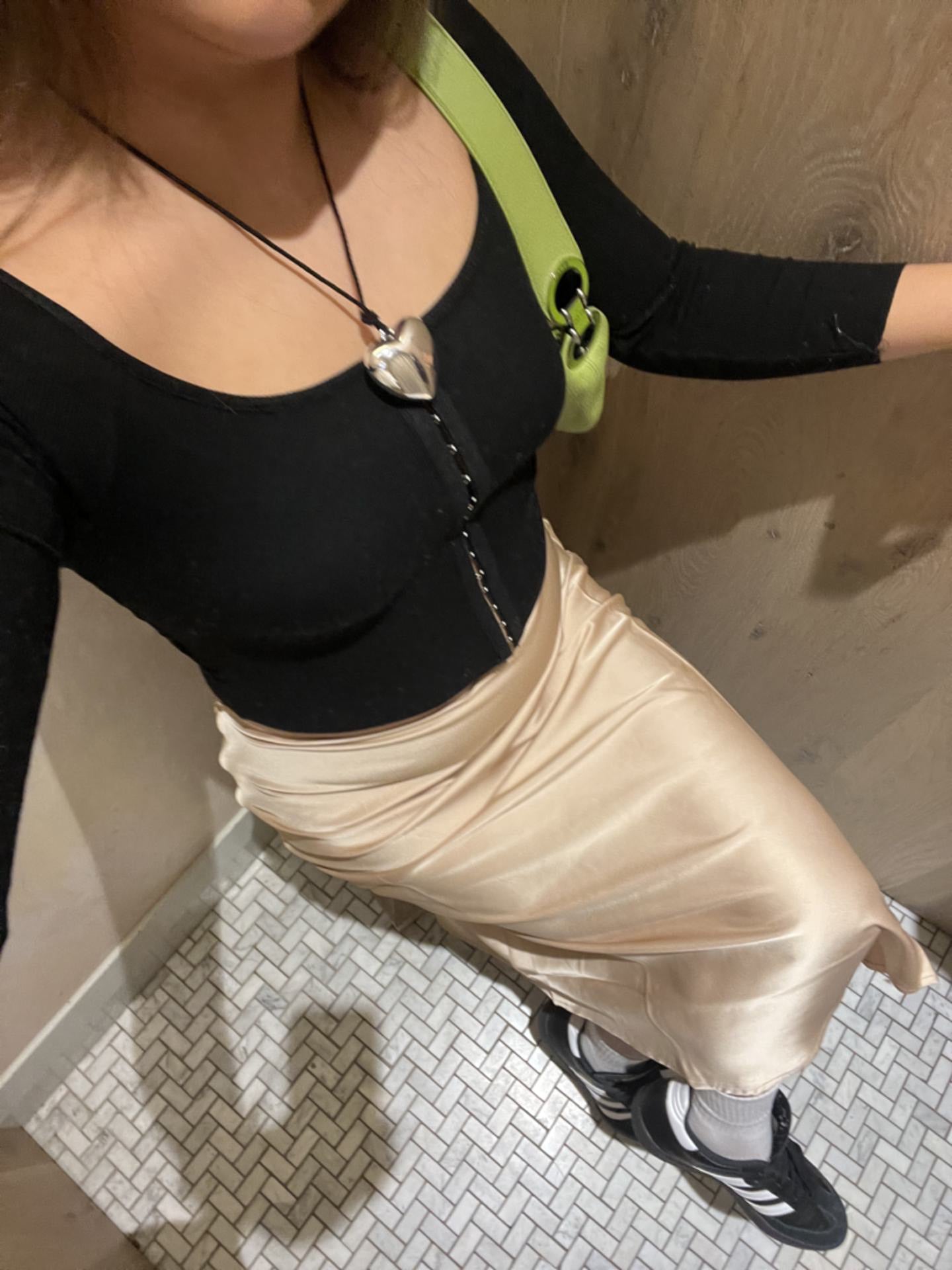Maddy tie back midi skirt