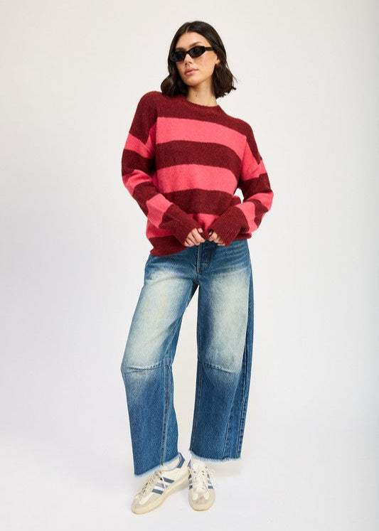 DUBLIN OVERSIZED STRIPED SWEATER