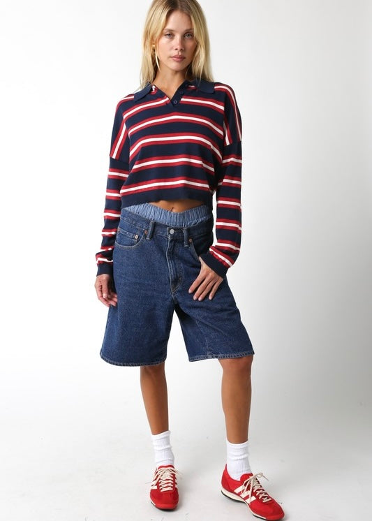 Vineyard stripe rugby sweater