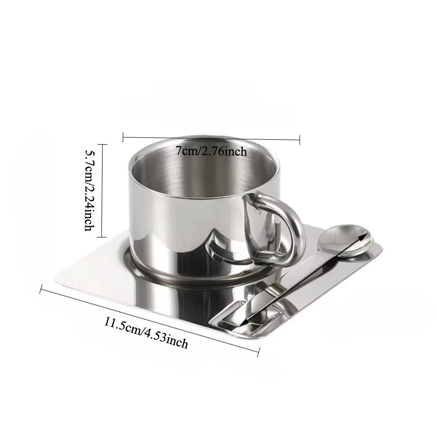 Mono Stainless Steel Coffee Cup Set