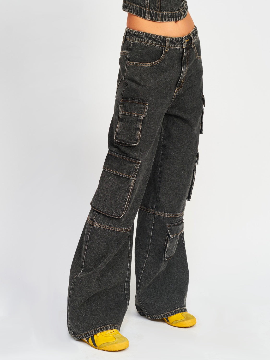 Jessi Low Waist Cargo Jeans