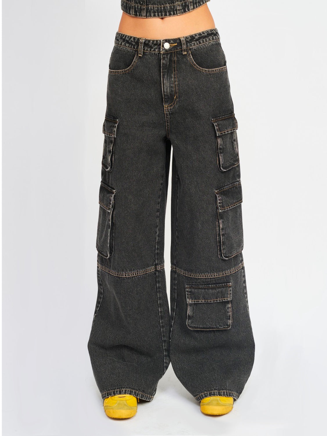 Jessi Low Waist Cargo Jeans