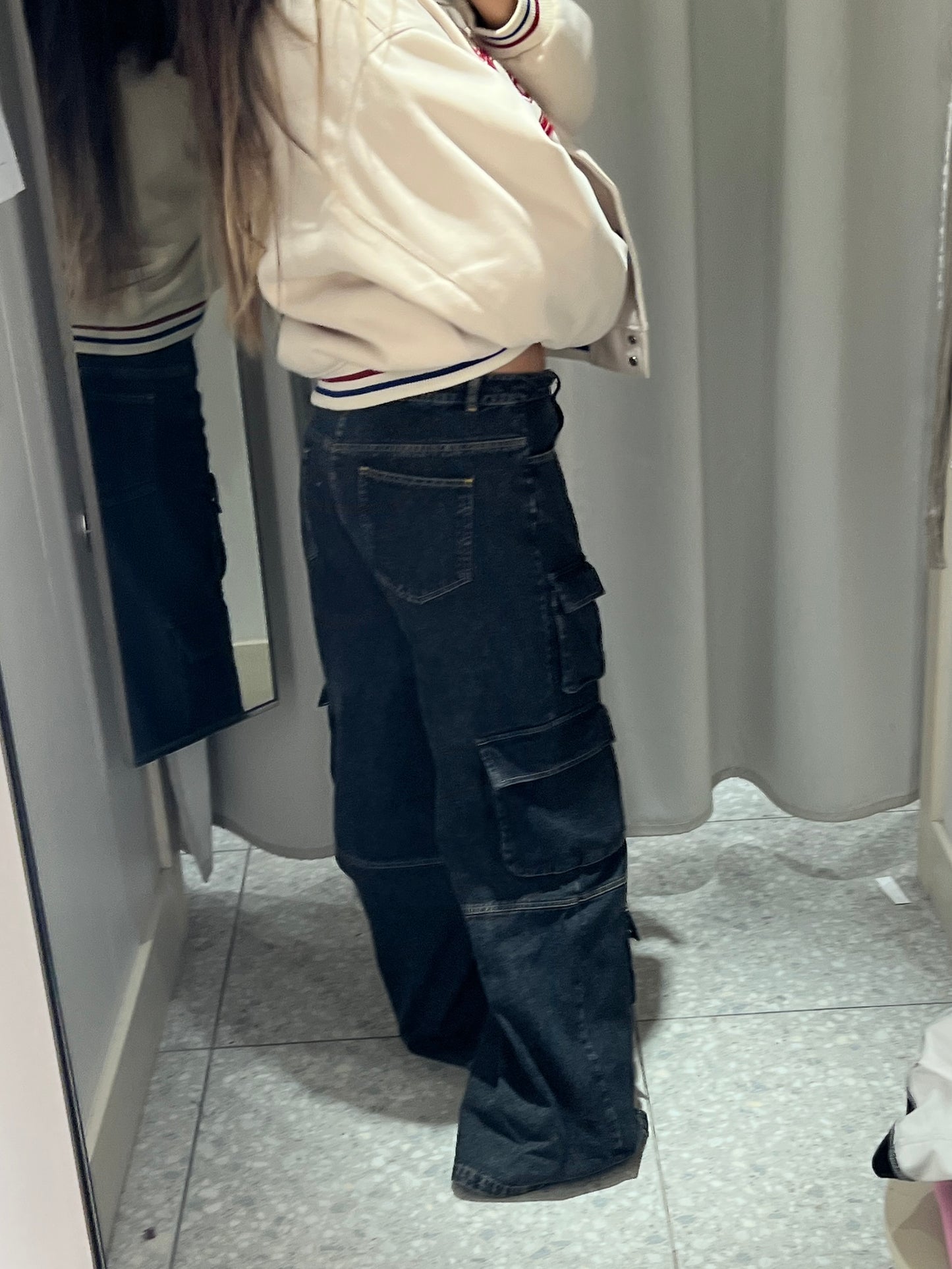 Jessi Low Waist Cargo Jeans