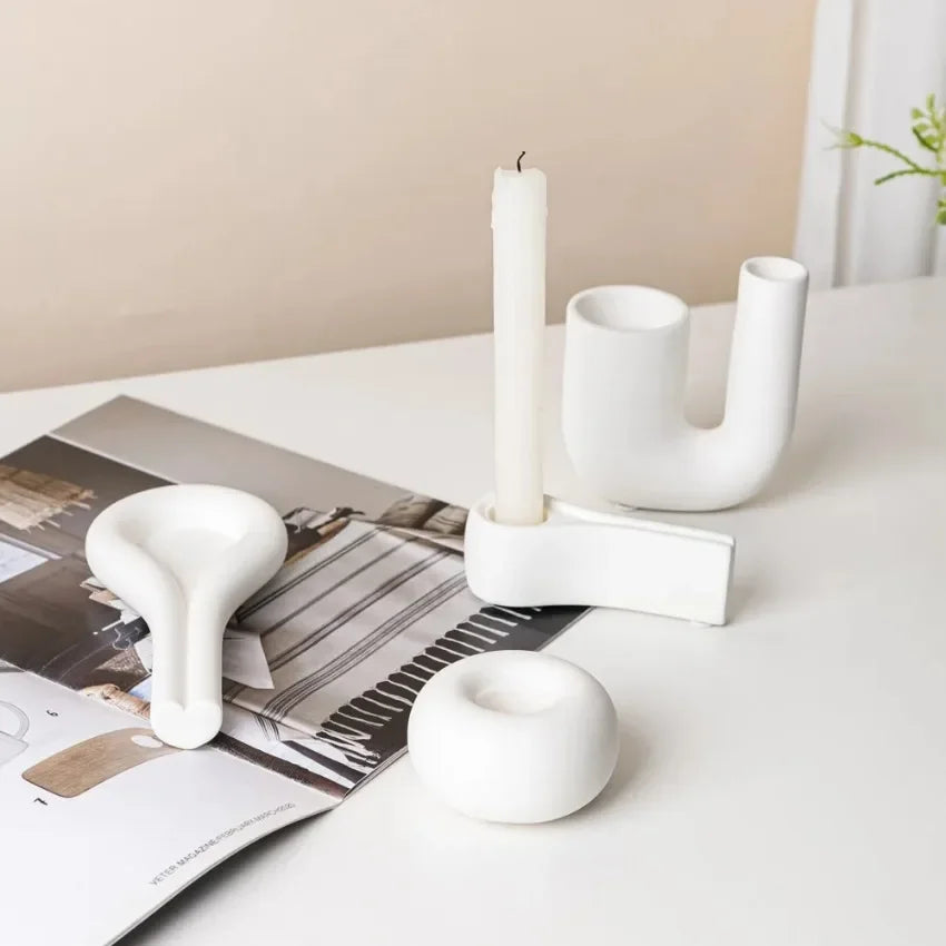 Lumiere Ceramic Candle Holder