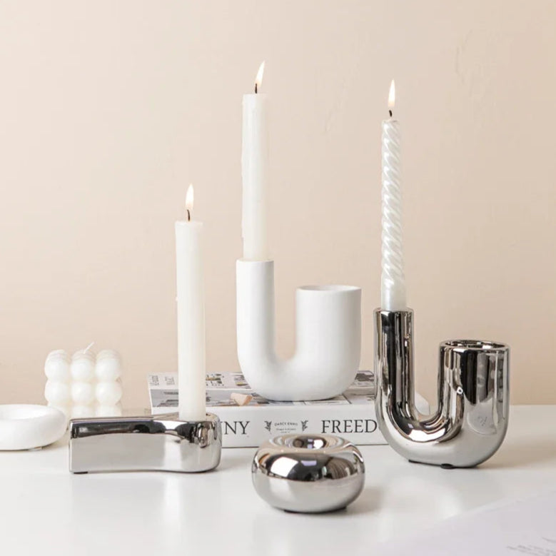 Lumiere Ceramic Candle Holder