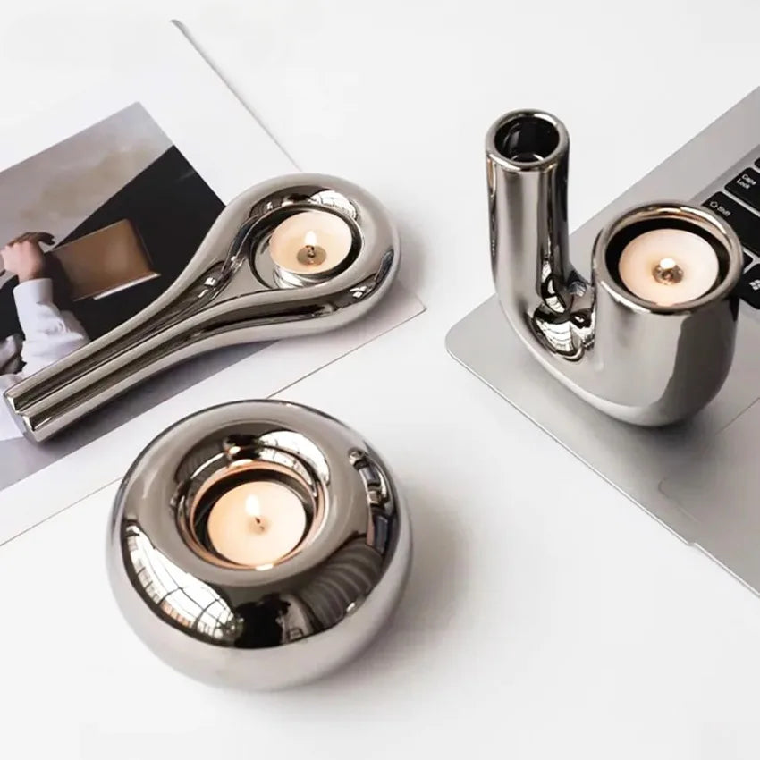 Lumiere Ceramic Candle Holder