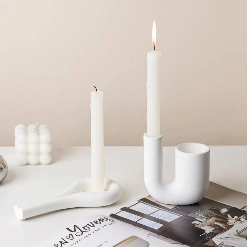 Lumiere Ceramic Candle Holder