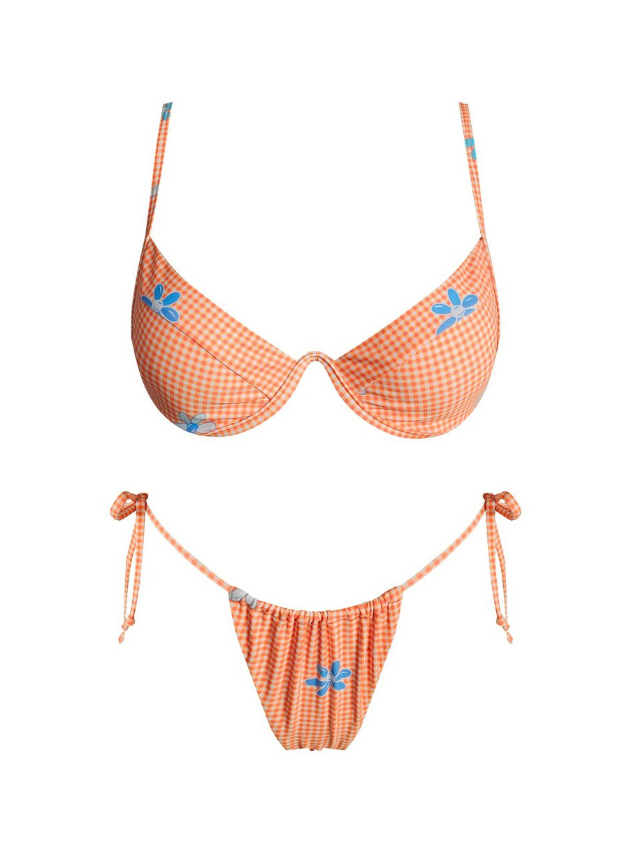 Citrus Gingham bikini set